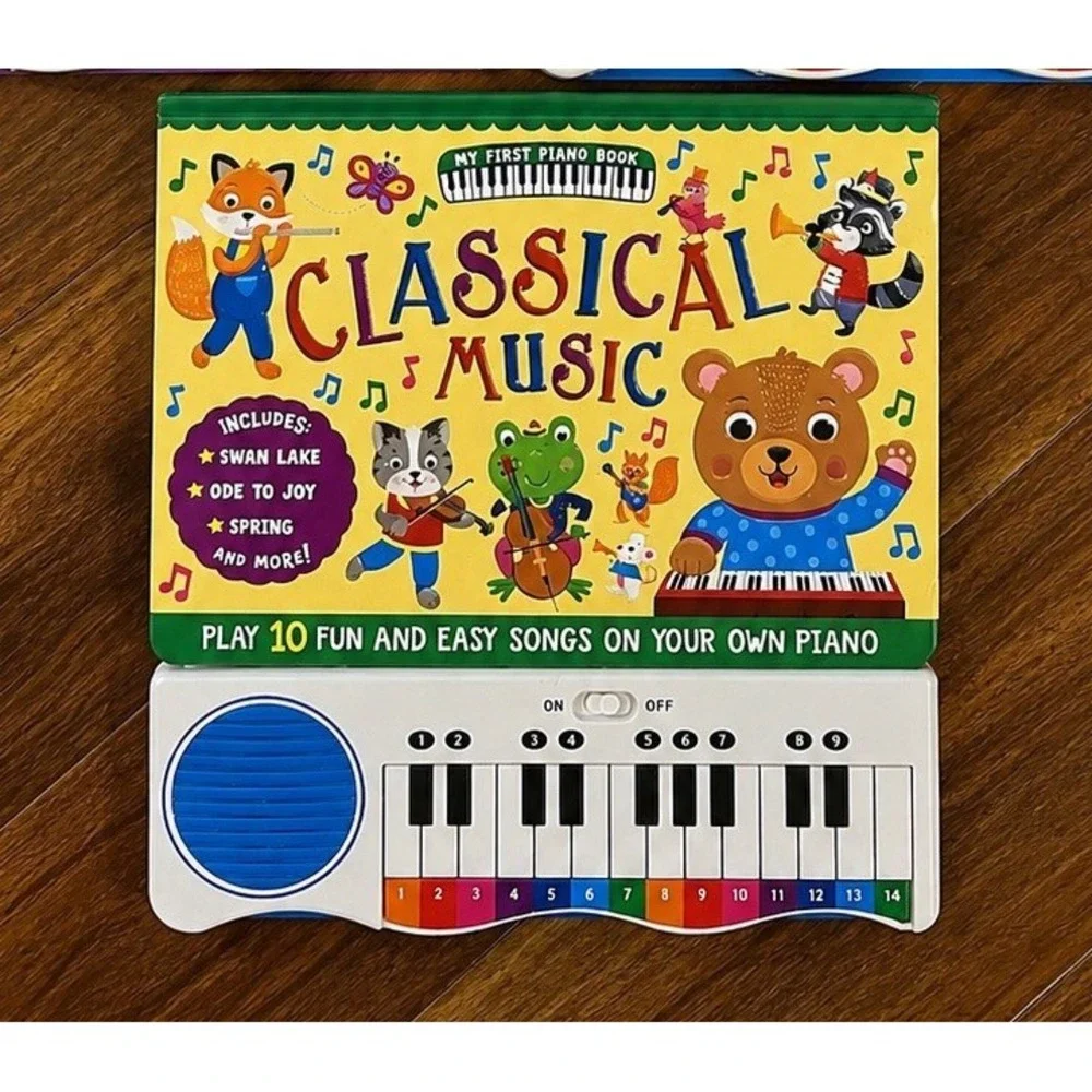 My First Piano Book Lot of 3 Children's Silly Songs Classical Music Sound Books